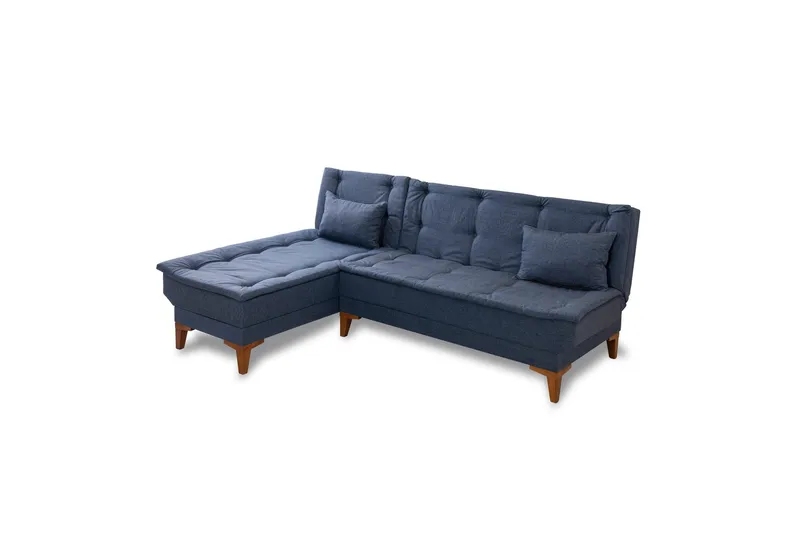 Hunterville Bäddsoffa m. Divan 4-sits, Mörkblå