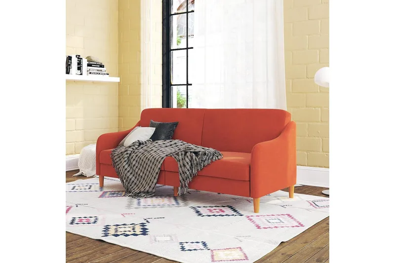 Jasper 2-sits Bäddsoffa Orange - Dorel Home - Möbler - Soffa - Bäddsoffa