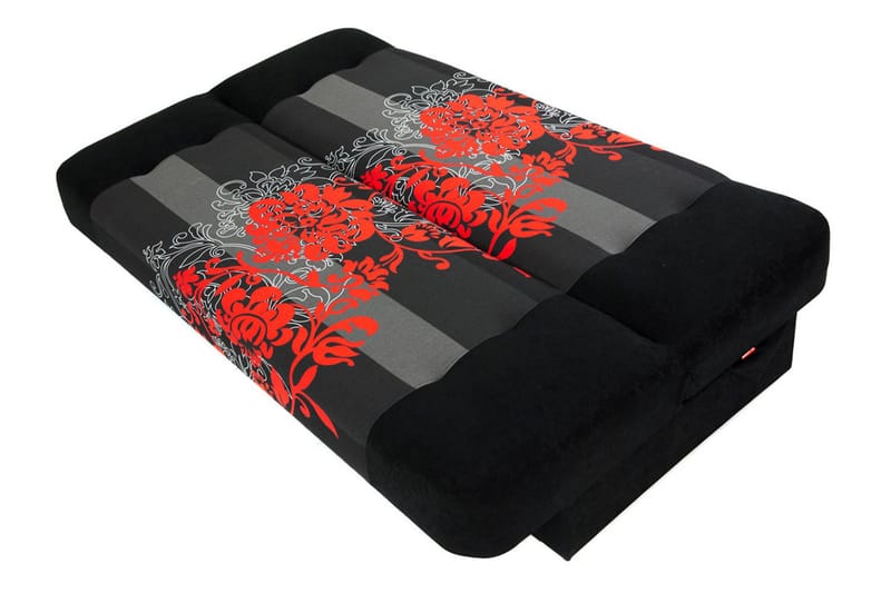 Jonas Bäddsoffa 195x87x86 cm - Röd/svart - Möbler - Soffa - Bäddsoffa
