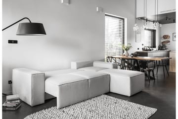 Kamli Bäddsoffa m. Divan med Förvaring - Ljusrosa - Möbler - Soffa - Bäddsoffa
