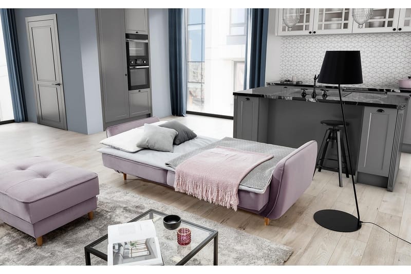 Katsuya Bäddsoffa 3-sits - Mörkblå - Möbler - Soffa - Bäddsoffa
