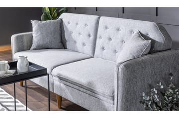 Keena Rektangulär Längsbäddad Bäddsoffa 82x202 cm i Tyg - Grå - Möbler - Soffa - Bäddsoffa