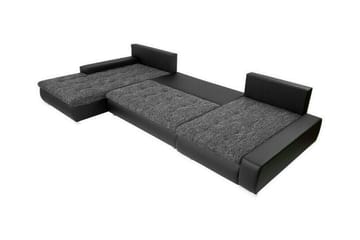 Kintore 4-sits Högervänd Hörnbäddsoffa 140x340 cm med Förvaring i Sammet - Blå - Möbler - Soffa - Bäddsoffa