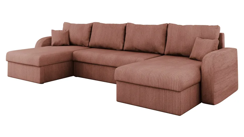 Kintore 4-sits Hörnbäddsoffa Black/Grey