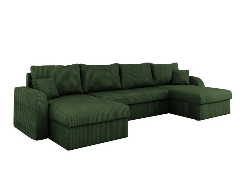 Kintore 4-sits Hörnbäddsoffa Black/Light grey