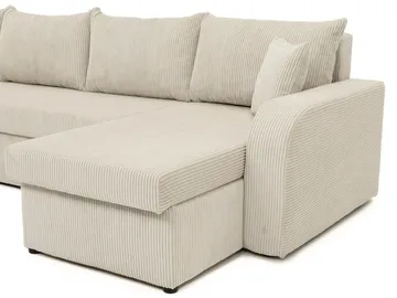 Kintore 4-sits Hörnbäddsoffa Black/Light grey - Möbler - Soffa - Bäddsoffa