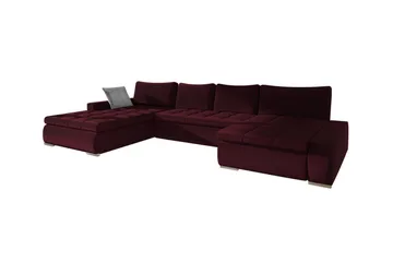 Kintore 4-sits Hörnbäddsoffa Wine red - Möbler - Soffa - Bäddsoffa