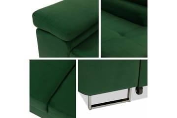 Kintore 4-sits Vänstervänd L-formad Hörnbäddsoffa 125x198 cm i Manchestertyg - Beige - Möbler - Soffa - Bäddsoffa