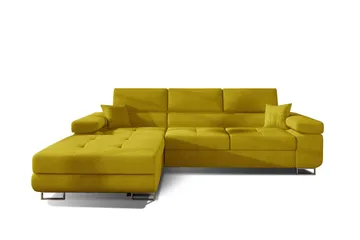 Klinka Bäddsoffa med Divan Vänster - Gul - Möbler - Soffa - Bäddsoffa