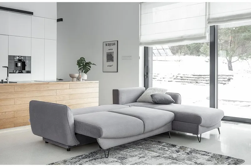 Lence Bäddsoffa m. Divan Förvaring - Ljusrosa - Möbler - Soffa - Bäddsoffa