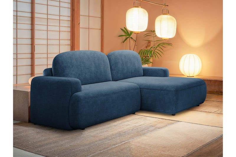 Lifeina Bäddsoffa m. Divan 2-sits - Blå - Möbler - Soffa - Bäddsoffa