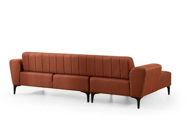 Lilesville Bäddsoffa med divan - Röd - Möbler - Soffa - Bäddsoffa