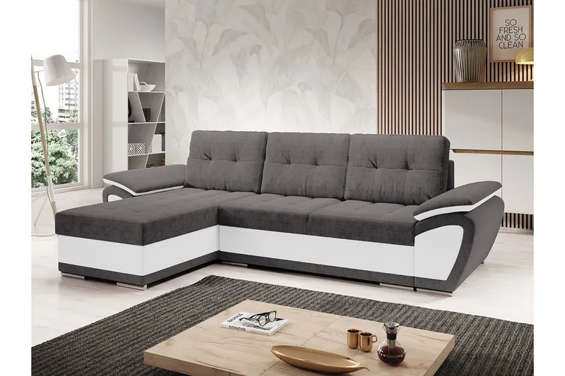 Listowel 3-sits Hörnbäddsoffa White - Möbler - Soffa - Bäddsoffa
