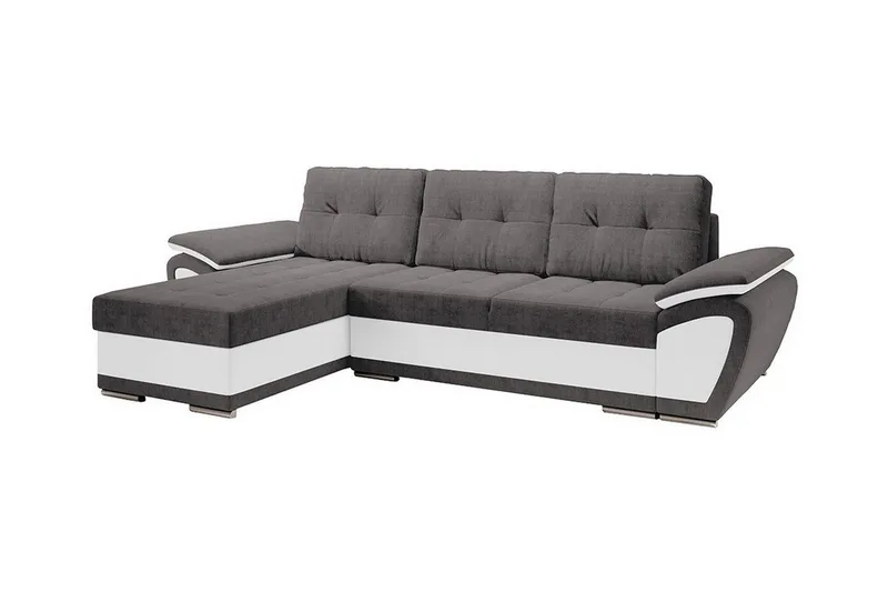 Listowel 3-sits Hörnbäddsoffa White