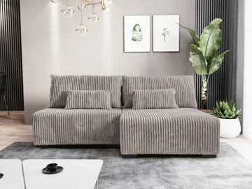 Lorynn 3-sits Bäddsoffa med divan - grå - Möbler - Soffa - Bäddsoffa