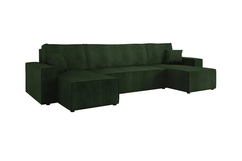 Magston 4-sits Hörnbäddsoffa, Grön
