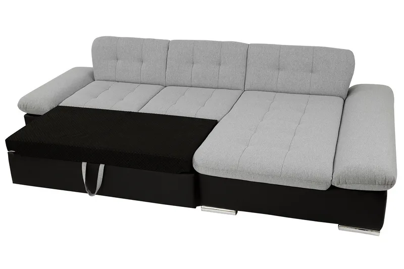 Malwi U-Bäddsoffa 278x162x76 cm - Grå/Vit - Möbler - Soffa - Bäddsoffa