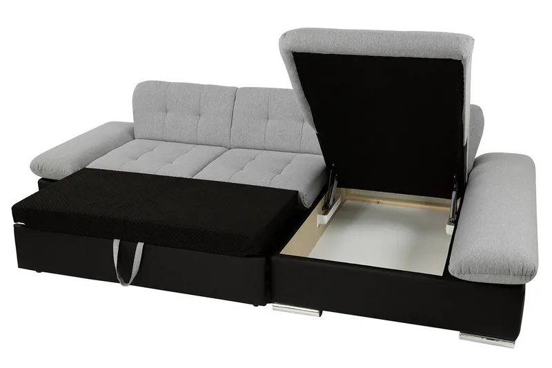 Malwi U-Bäddsoffa 278x162x76 cm - Grå/Vit - Möbler - Soffa - Bäddsoffa