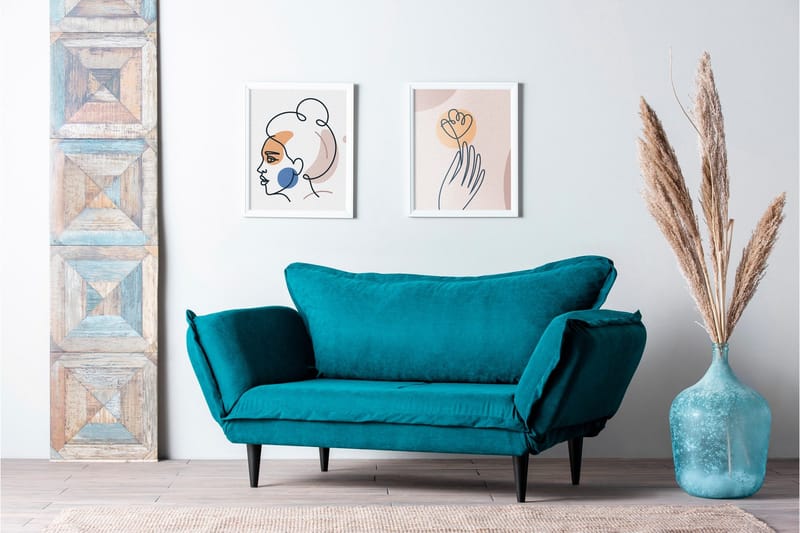 Mezonzo 3-sits Bäddsoffa - Grön - Möbler - Soffa - Bäddsoffa