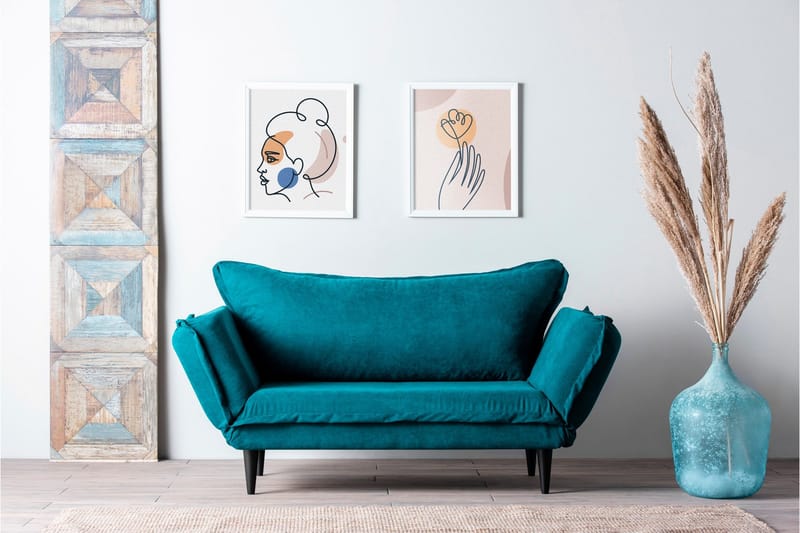 Mezonzo 3-sits Bäddsoffa - Grön - Möbler - Soffa - Bäddsoffa