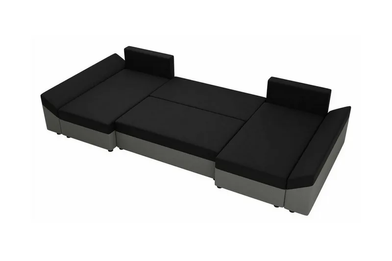 Midfeld 4-sits Hörnbäddsoffa Black - Möbler - Soffa - Bäddsoffa