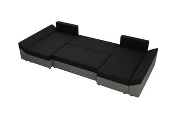 Midfeld 4-sits U-formad Hörnbäddsoffa med Förvaring i Tyg - Beige - Möbler - Soffa - Bäddsoffa