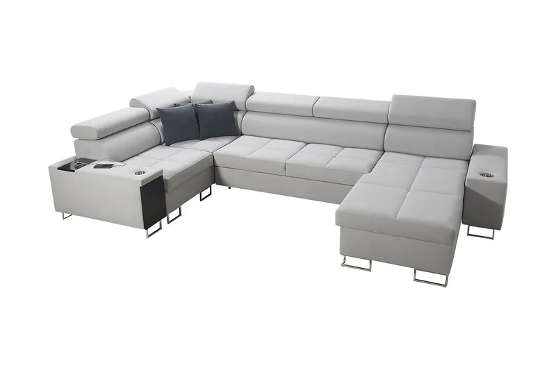 Morenia 4-sits Hörnbäddsoffa Höger, Vit