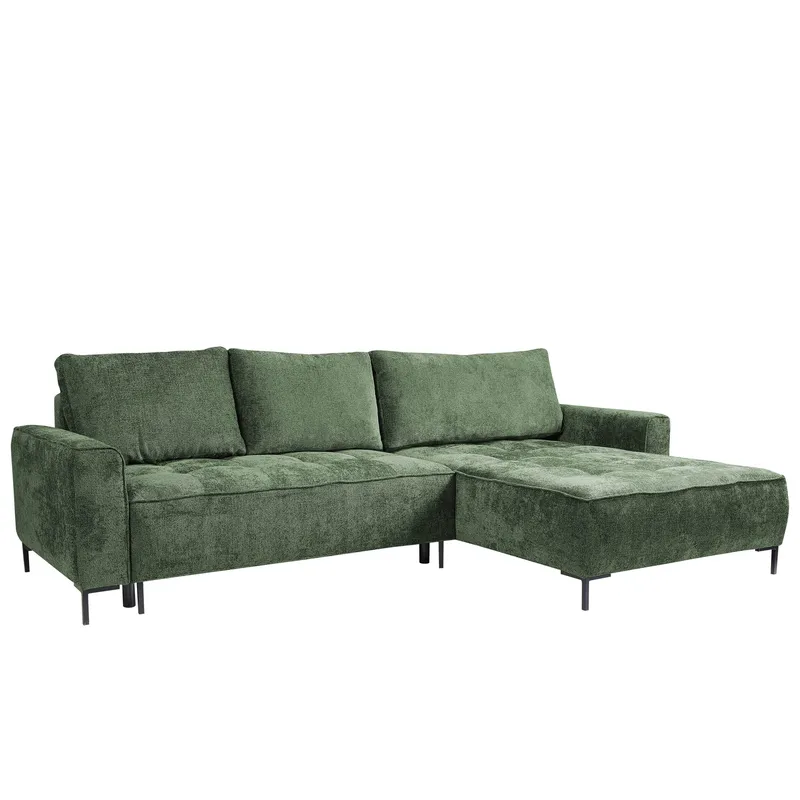 Morvian 3-sits Bäddsoffa med divan, grön