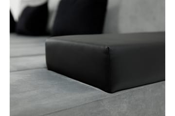 Naoma 3-sits Bäddsoffa med Divan L-formad Vänster med Förvar - Sammet/Grå - Möbler - Soffa - Bäddsoffa