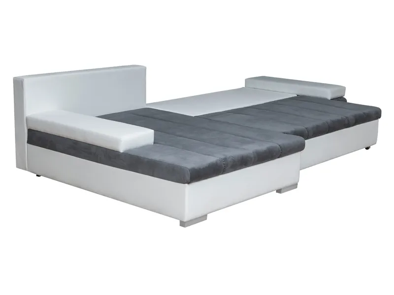 Naoma 4-sits Bäddsoffa divan höger med förvaring - grå - Möbler - Soffa - Bäddsoffa