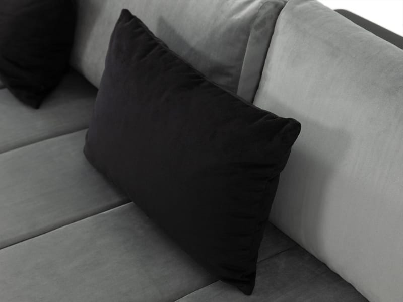 Naoma 4-sits Bäddsoffa divan höger med förvaring - svart - Möbler - Soffa - Bäddsoffa