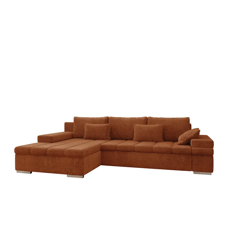 Naoma 4-sits Bäddsoffa divan vänster med förvaring