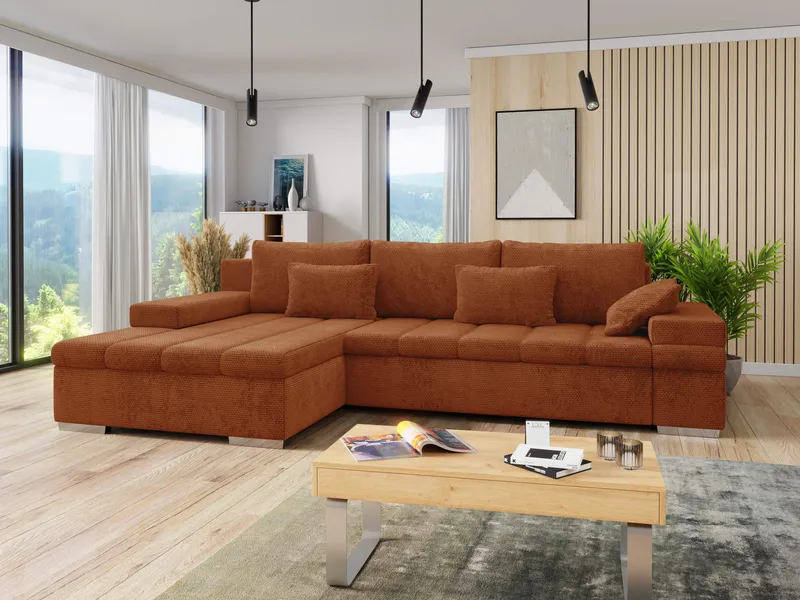 Naoma 4-sits Bäddsoffa divan vänster med förvaring - Möbler - Soffa - Bäddsoffa