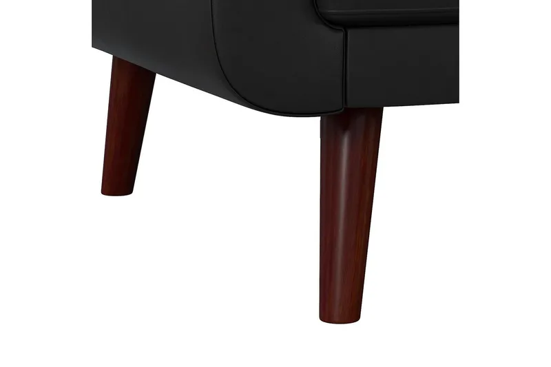 Nola 3-sits Bäddsoffa Konstläder/Svart - Dorel Home - Möbler - Soffa - Bäddsoffa - Längsbäddad bäddsoffa