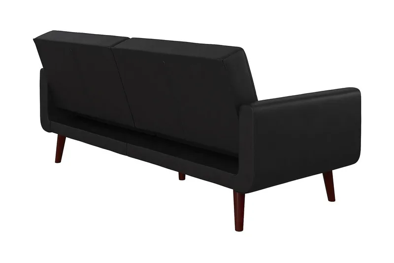 Nola 3-sits Bäddsoffa Konstläder/Svart - Dorel Home - Möbler - Soffa - Bäddsoffa - Längsbäddad bäddsoffa