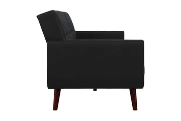 Nola 3-sits Bäddsoffa Konstläder/Svart - Dorel Home - Möbler - Soffa - Bäddsoffa - Längsbäddad bäddsoffa