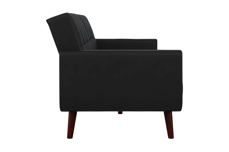 Nola 3-sits Bäddsoffa Konstläder/Svart - Dorel Home - Möbler - Soffa - Bäddsoffa - Längsbäddad bäddsoffa
