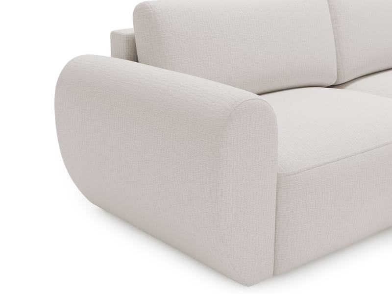 Osvar 3-sits Bäddsoffa med Divan Höger och Förvaring - Svart - Möbler - Soffa - Bäddsoffa