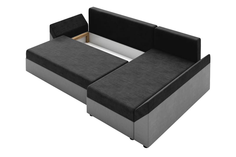 Ovadia 5-sits Bäddsoffa - Svart/Röd - Möbler - Soffa - Bäddsoffa