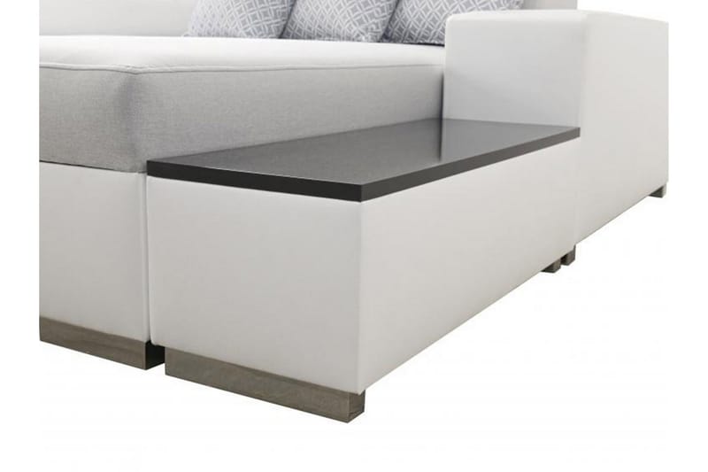 Perseo Divanbäddsoffa 358x282x95 cm LED-belysning - Grå/Vit - Möbler - Soffa - Bäddsoffa