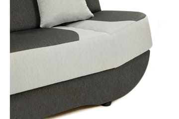 Pinto 3-sits Rektangulär Bäddsoffa i Tyg - Röd|Svart - Möbler - Soffa - Bäddsoffa