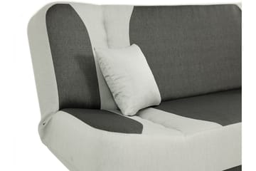 Pinto 3-sits Rektangulär Bäddsoffa i Tyg - Röd|Svart - Möbler - Soffa - Bäddsoffa