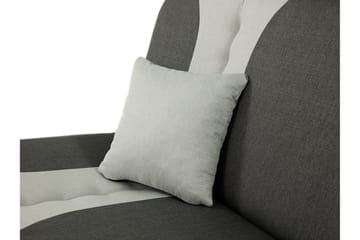 Pinto 3-sits Rektangulär Bäddsoffa i Tyg - Röd|Svart - Möbler - Soffa - Bäddsoffa