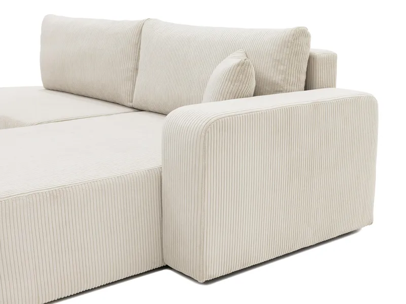 Pryda 4-sits Bäddsoffa divan höger med förvaring - grå - Möbler - Soffa - Bäddsoffa