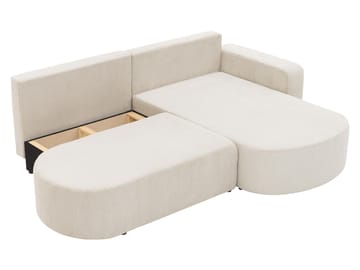 Pryda 4-sits Bäddsoffa divan höger med förvaring - grå - Möbler - Soffa - Bäddsoffa