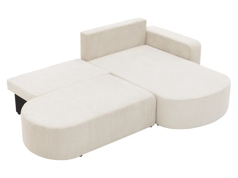 Pryda 4-sits Bäddsoffa divan vänster med förvaring - brun - Möbler - Soffa - Bäddsoffa