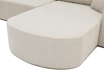 Pryda 4-sits Bäddsoffa divan vänster med förvaring - brun - Möbler - Soffa - Bäddsoffa