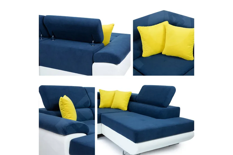 Reginia Bäddsoffa m. Divan och Schäslong Förvaring 4-sits - Beige - Möbler - Soffa - Bäddsoffa