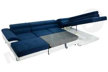 Reginia Bäddsoffa m. Divan och Schäslong Förvaring 4-sits - Grå - Möbler - Soffa - Bäddsoffa