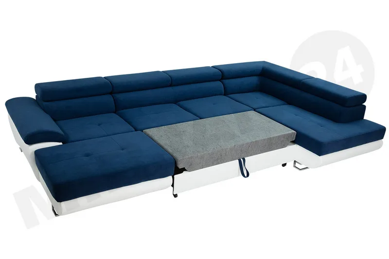 Reginia Bäddsoffa m. Divan och Schäslong Förvaring 4-sits - Grå - Möbler - Soffa - Bäddsoffa